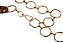 Cinto Feminino Couro e Metal Dourado - Imagem 3