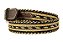 Cinto Masculino Paul Western - Crina de cavalo fundo preto - Imagem 3