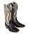 Botas mr West solado CARRAPETA B58 2511 PRATA Cabeça preta Cano cinza cimento - Imagem 7