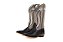 Botas mr West solado CARRAPETA B58 2511 PRATA Cabeça preta Cano cinza cimento - Imagem 1