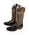 Botas mr West solado CARRAPETA B77 2511 PTO/CH Fóssil preto Cano branco/Ocre - Imagem 11