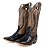 Botas mr West solado CARRAPETA B77 2511 PTO/CH Fóssil preto Cano branco/Ocre - Imagem 4