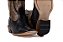 Botas mr West solado CARRAPETA B77 2511 PTO/CH Fóssil preto Cano branco/Ocre - Imagem 8