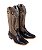 Botas mr West solado CARRAPETA B77 2511 PTO/CH Fóssil preto Cano branco/Ocre - Imagem 10