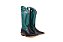 Botas mr West solado CARRAPETA B58 2511 PRETO Cabeça preta Cano turquesa - Imagem 8
