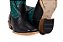 Botas mr West solado CARRAPETA B58 2511 PRETO Cabeça preta Cano turquesa - Imagem 10
