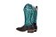 Botas mr West solado CARRAPETA B58 2511 PRETO Cabeça preta Cano turquesa - Imagem 12