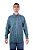 Camisa Masculina Ariat - Manga Longa - Verde Azul/Verde Neon - Imagem 1