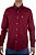Camisa Masculina Ariat - Manga Longa - Vinho/Branco - Imagem 2