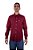 Camisa Masculina Ariat - Manga Longa - Vinho/Branco - Imagem 1