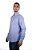 Camisa Masculina Pollo Ralph Lauren Xadrez Azul e Branco com Logo Azul - Imagem 3