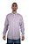 Camisa Masculina Pollo Ralph Lauren Xadrez Branco e Roxo com logo Roxo - Imagem 1