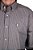 Camisa Masculina Pollo Ralph Lauren Xadrez Amarelo e Azul Logo Cinza - Imagem 2