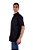 Camisa Masculina FYD - Manga Curta - Preta Lisa - Imagem 4