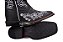 Bota Feminina Austin - Preta/Preta Branca 7780 - Solado Flex - Imagem 9
