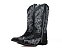 Bota Feminina Austin - Preta/Preta Branca 7780 - Solado Flex - Imagem 1