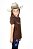 Camisa Infantil Feminina Moiadeiros - Marrom - Imagem 3