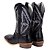 Bota Masculina Mr West - Salto Carrapeta - Fóssil Preto/Preto - Solado Couro - Imagem 15