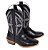 Bota Masculina Mr West - Salto Carrapeta - Fóssil Preto/Preto - Solado Couro - Imagem 8