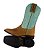 Bota Feminina Austin Ranch - Rust Dog Petróleo/Verde Água - Solado Flex - Imagem 10