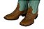 Bota Feminina Austin Ranch - Rust Dog Petróleo/Verde Água - Solado Flex - Imagem 8