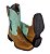 Bota Feminina Austin Ranch - Rust Dog Petróleo/Verde Água - Solado Flex - Imagem 16
