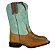 Bota Feminina Austin Ranch - Rust Dog Petróleo/Verde Água - Solado Flex - Imagem 20