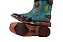 Bota Feminina Goyazes - Couro Flex Metal Azul/Dourado - Solado Couro - 263201 CC_02 - Imagem 15