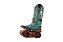 Bota Feminina Goyazes - Couro Flex Metal Azul/Dourado - Solado Couro - 263201 CC_02 - Imagem 16