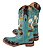 Bota Feminina Goyazes - Couro Flex Metal Azul/Dourado - Solado Couro - 263201 CC_02 - Imagem 25
