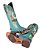 Bota Feminina Goyazes - Couro Flex Metal Azul/Dourado - Solado Couro - 263201 CC_02 - Imagem 3