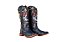 Bota Feminina Goyazes - Dallas Turquesa/Mustang Preto - Solado Couro - 263201 CC_03 - Imagem 4