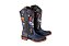 Bota Feminina Goyazes - Dallas Turquesa/Mustang Preto - Solado Couro - 263201 CC_03 - Imagem 19