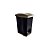 Lixeira Plástica com Pedal 7,0 Litros Preto EcoBlack Plasútil - Imagem 1