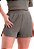 Shorts Feminino Curto Texturizado Com Bolso Trendz Verde Militar - Imagem 1