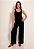 Calça Feminina Pantalona Com Pregas - Imagem 1