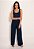 Calça Feminina Pantalona Com Pregas - Imagem 3