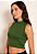 Cropped Feminino Gola Alta Regata Canelado - Imagem 11