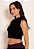 Cropped Feminino Gola Alta Regata Canelado - Imagem 8