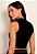 Cropped Feminino Gola Alta Regata Canelado - Imagem 7