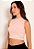 Cropped Feminino Gola Alta Regata Canelado - Imagem 4