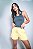 Shorts Curto Feminino Cós Elastico - Imagem 2