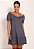 Vestido Modal Ombro a Ombro Com Punho - Imagem 8