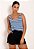 Shorts Feminino Canelado Bolso Faca - Imagem 3