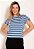 Blusa Feminina Listrada Com Alça Ajustável - Imagem 8