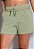 Shorts Feminino de Amarrar Cós Alto Franzido Detalhado - Imagem 11