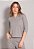 Blusa Feminina Com Manga 3/4, Costas Alongadas e Gola V Bella - Imagem 11