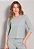 Blusa Feminina Com Manga 3/4, Costas Alongadas e Gola V Bella - Imagem 4