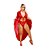 HOBBY LONGO EM TULE COM RENDA- VERMELHO- DOCE OLHAR - Imagem 1