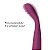 Vibrador Clitoriano ou Ponto G Cabeça Flexível LUXO Recarregável  5 Vel.- CICI - SVAKOM Vinho - Imagem 3